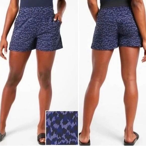 Athleta Brooklyn Printed Athletic Short Women Size 12 - Picture 1 of 9